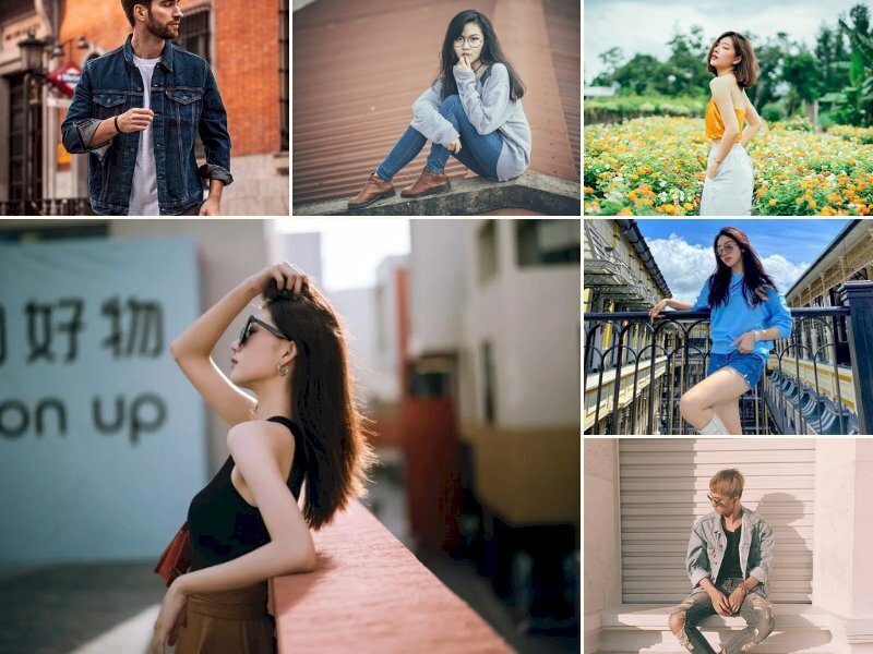 Các Kiểu Tạo Dáng Chụp Ảnh Ngoài Trời Ngầu