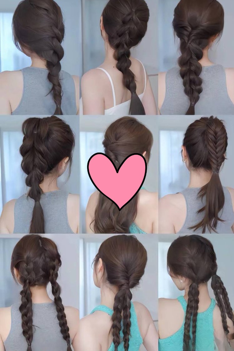 Các Kiểu Tết Tóc Đơn Giản Tự Làm
