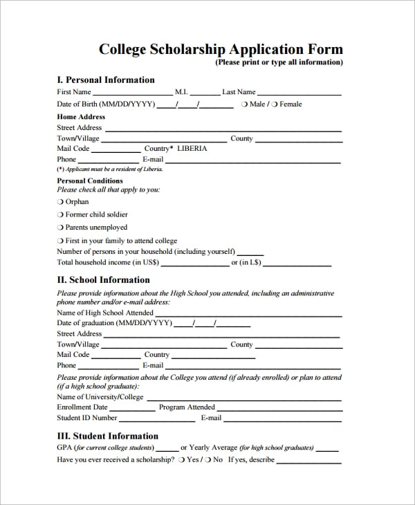 Application Form Là Gì? Gallery 1