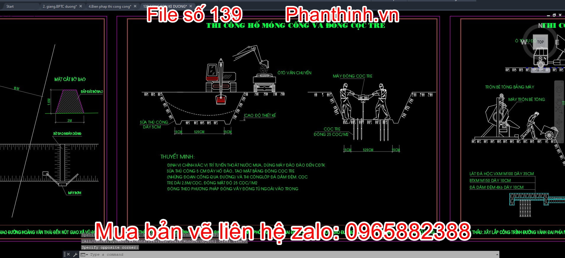Bản vẽ móng cọc tre Gallery 1