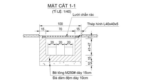 Bản vẽ rãnh thoát nước chữ U Gallery 1