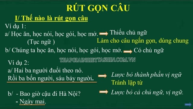 Thế nào là câu rút gọn? Gallery 1