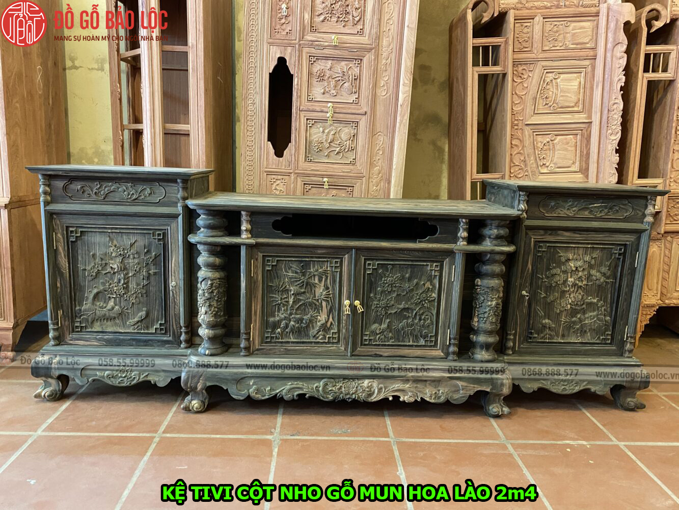 Kệ Tivi Gỗ Mun - Sang Trọng và Bền Bỉ Gallery 2