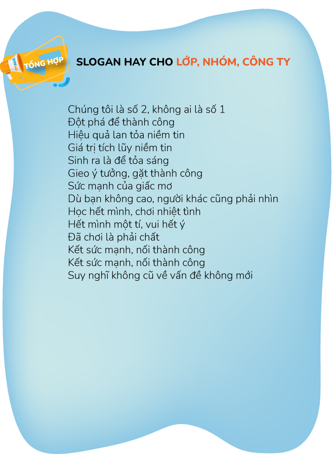 Những Câu Khẩu Hiệu Ngắn Gọn, Ấn Tượng Gallery 1
