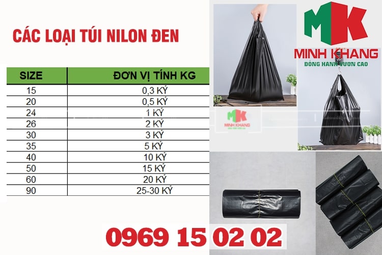 Kích Thước Túi Nilong Gallery 1