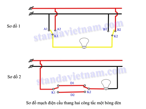 Cách Đấu Đèn Cầu Thang Gallery 1
