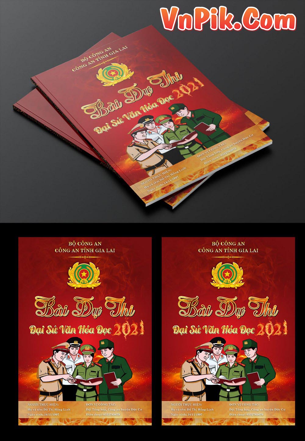 Tải Mẫu Bìa Bài Dự Thi Đẹp Gallery 2