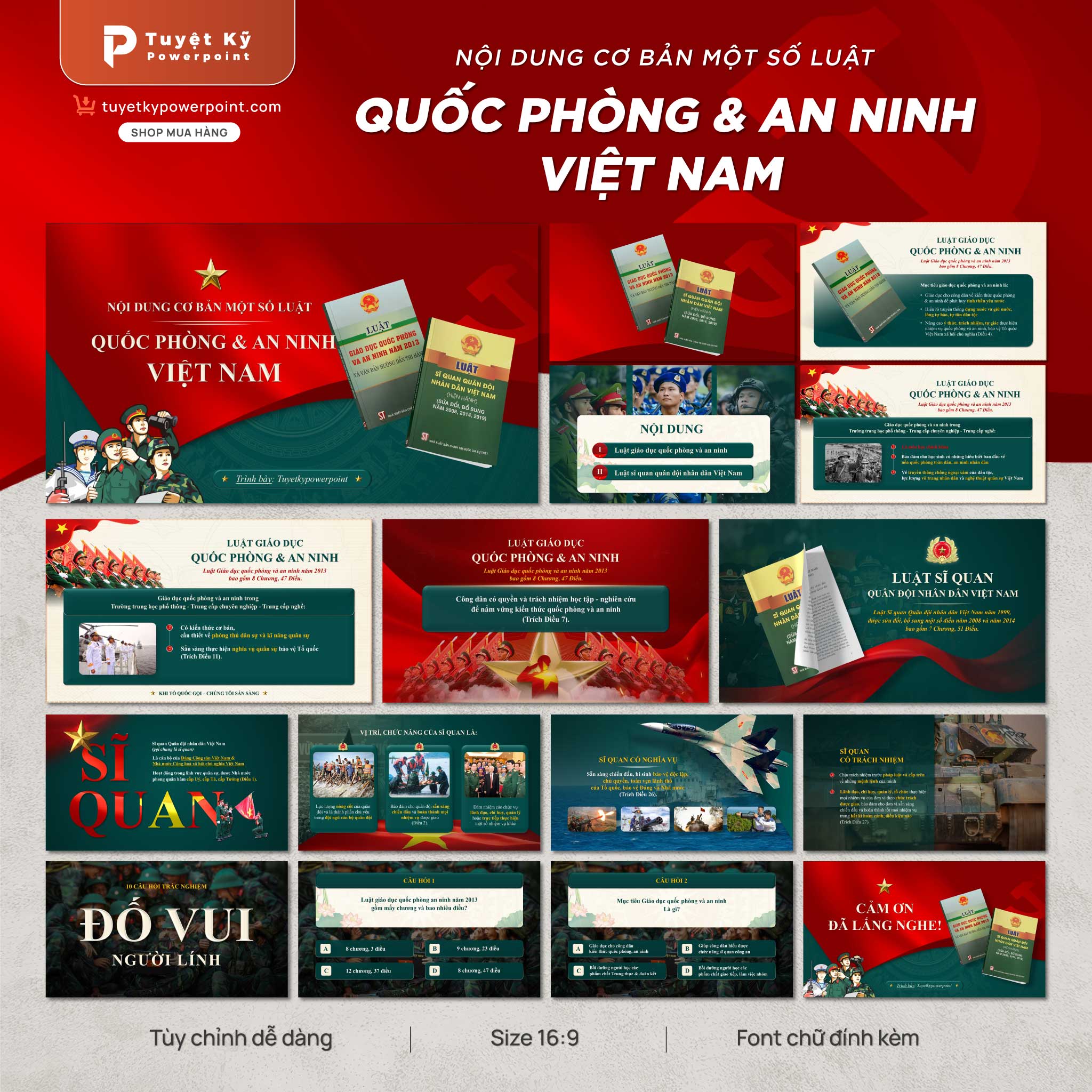 Mẫu Powerpoint Quốc Phòng: Tổng hợp mẫu thuyết trình chuyên nghiệp Gallery 1