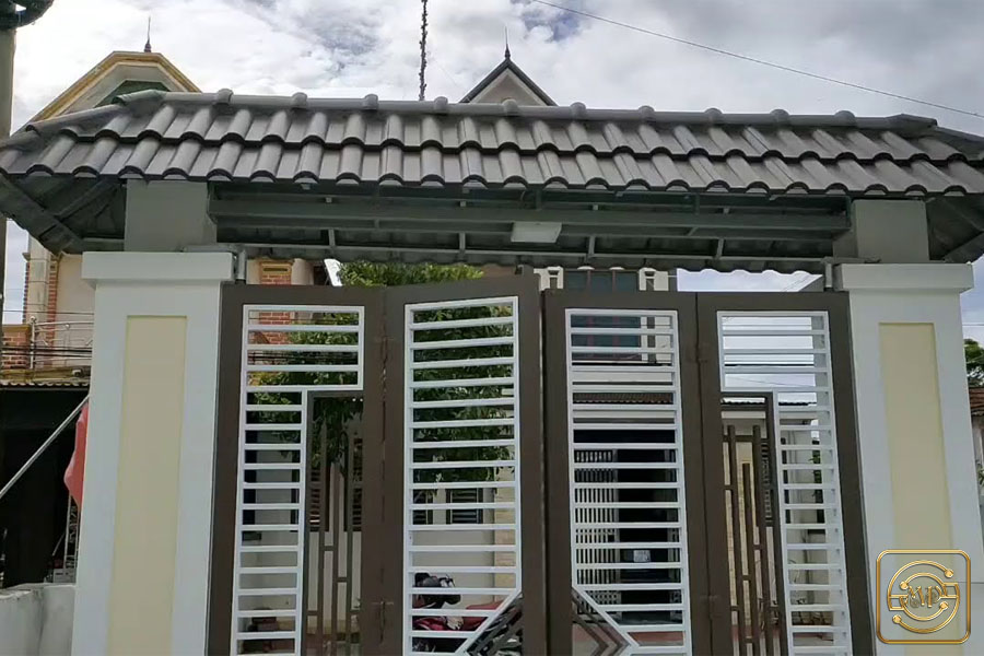 Mái Cổng Lợp Ngói Khung Sắt: Giải Pháp Hoàn Hảo Cho Ngôi Nhà Của Bạn Gallery 2