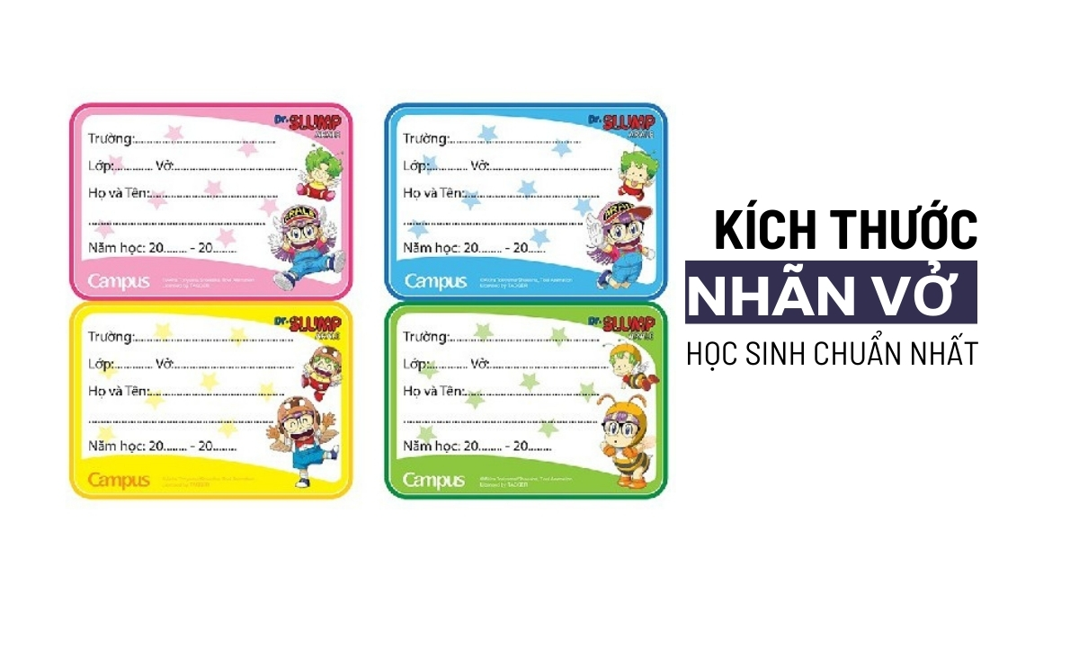 Mẫu Nhãn Vở Học Sinh Đẹp, Dễ Thương và Chắc Chắn Gallery 1