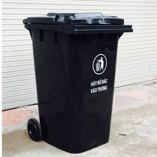 Thùng Rác Màu Đen Gallery 2