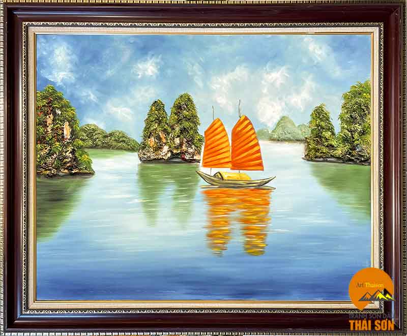 Tranh Phong Cảnh Sông Nước: Thư giãn và tìm hiểu vẻ đẹp thiên nhiên Gallery 1