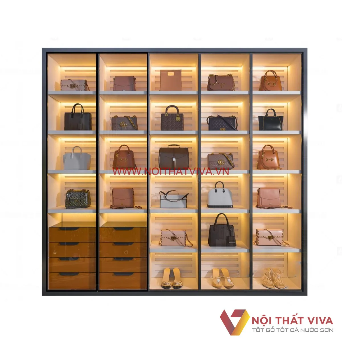 Tủ Đựng Túi Xách Bằng Gỗ: Giải Pháp Lưu Trữ Sang Trọng và Tiện Lợi Gallery 2