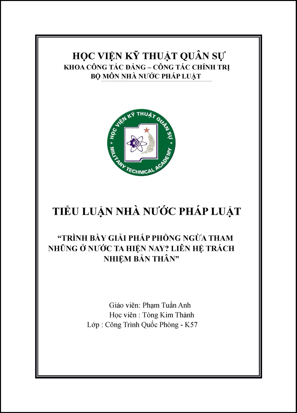 Viền Bìa Tiểu Luận Chuẩn & Đẹp Gallery 1