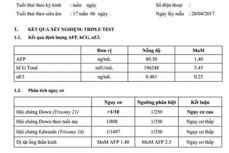 Kết Quả Xét Nghiệm 3 Test 2 Gallery 1