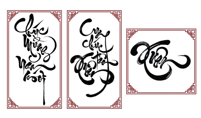 Mẫu Chữ Thư Pháp Đơn Giản Gallery 1