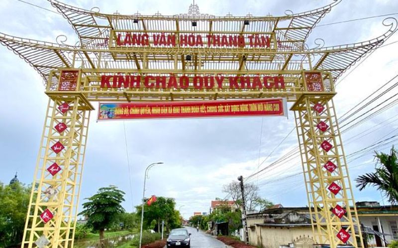 Mẫu Cổng Làng Đẹp Bằng Sắt Gallery 1