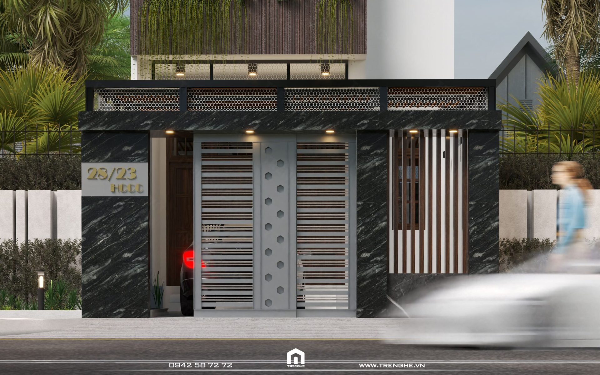 Cổng nhà đơn giản đẹp Gallery 1