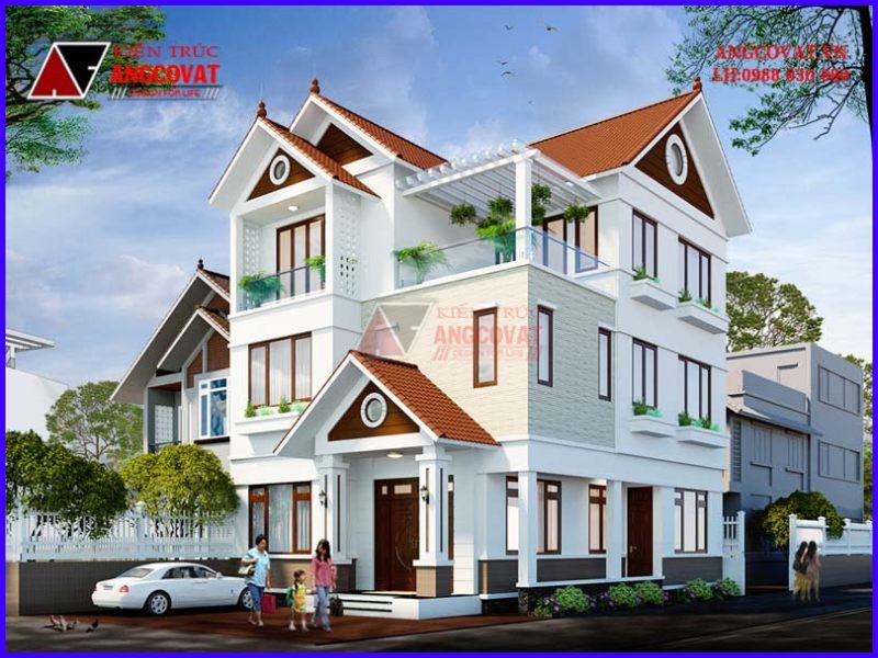 Mẫu Cột Vuông Nhà Mái Thái Gallery 1