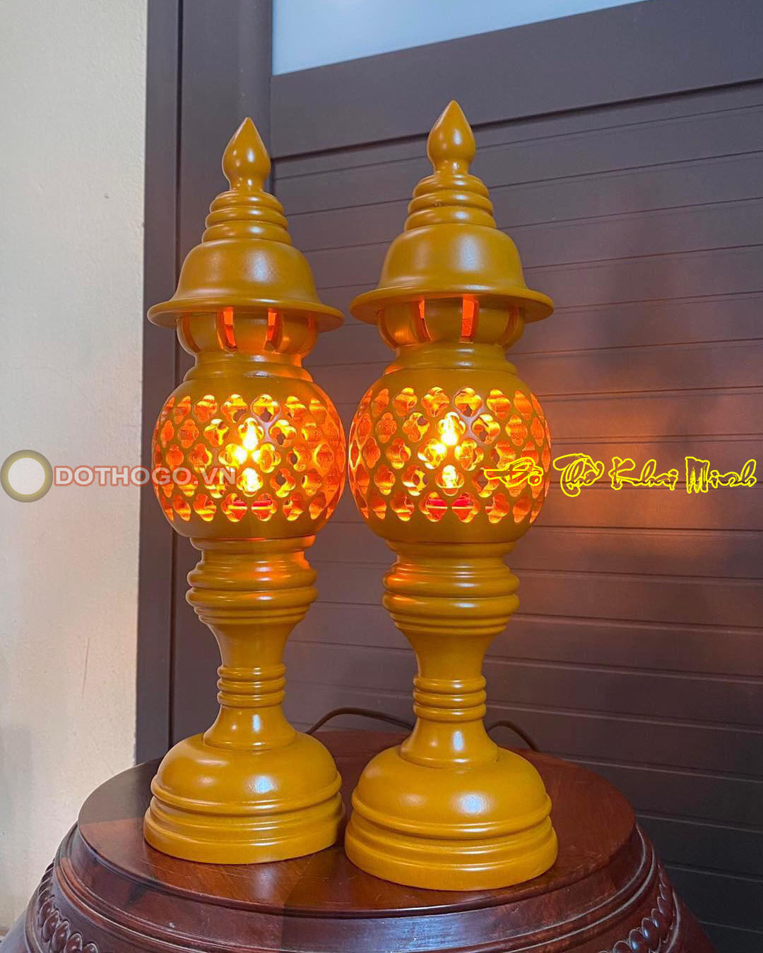 Mẫu Đèn Thờ Bằng Gỗ Đẹp Gallery 2