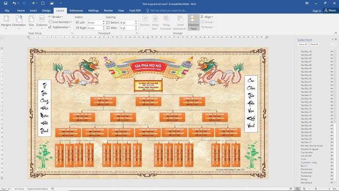 Mẫu Gia Phả File Word Gallery 1