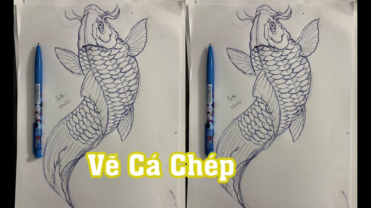 Hình Xăm Cá Chép Đơn Giản Gallery 2