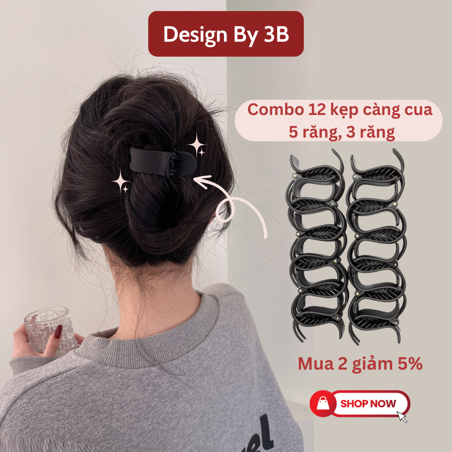 Kẹp Càng Cua 5 Răng Cute: Mua ở đâu? Loại nào đẹp nhất? Gallery 1