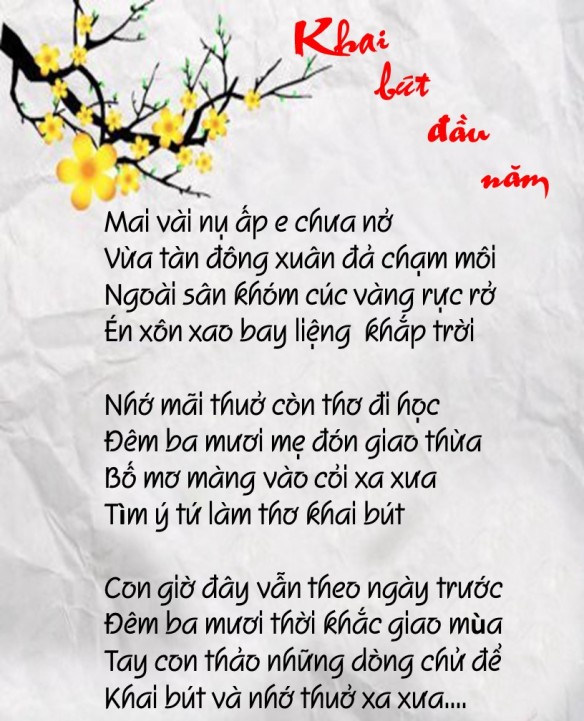 Mẫu Khai Bút Đầu Năm Hay Và Ý Nghĩa Nhất Gallery 1