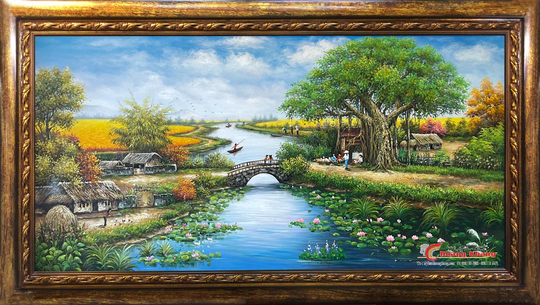 Mẫu Tranh Đồng Quê Đẹp Nhất, Mang Đậm Chất Việt Nam Gallery 1