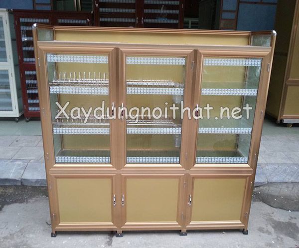 Mẫu Tủ Bát Nhôm Kính Đẹp, Hiện Đại và Tiện Nghi Gallery 2