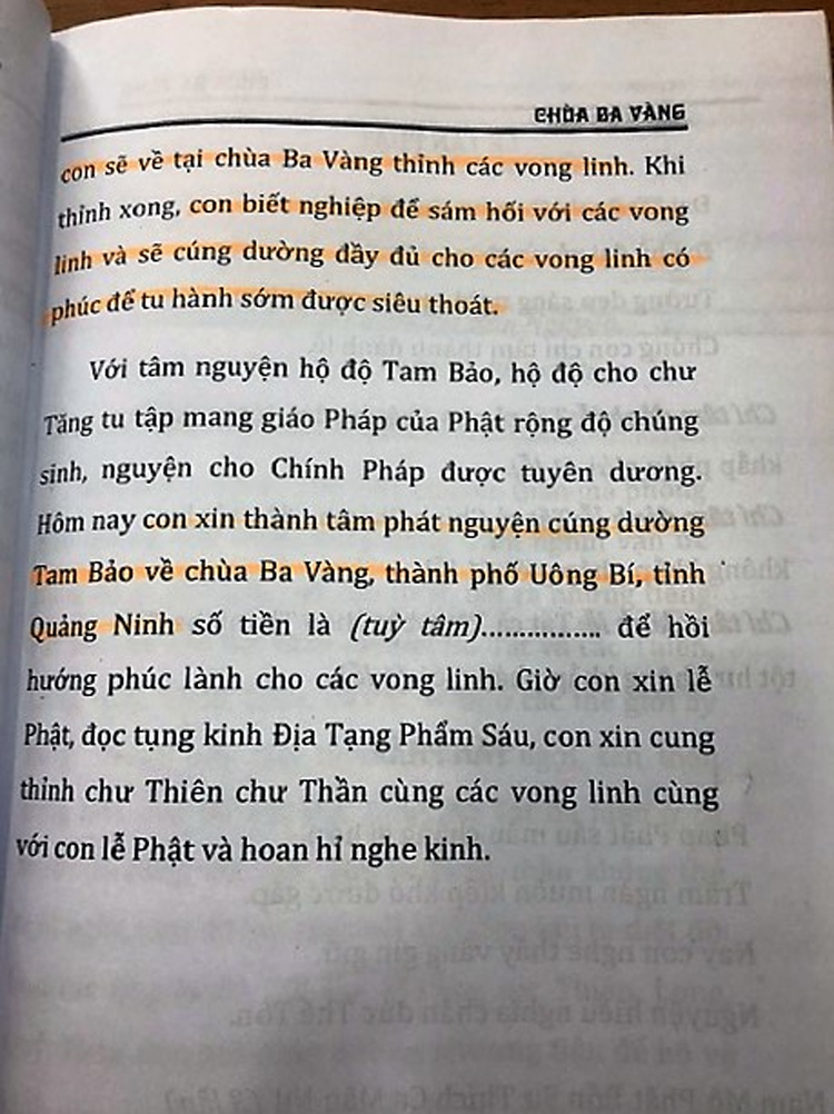 Văn Khấn Chùa Ba Vàng Chuẩn Nhất Gallery 1
