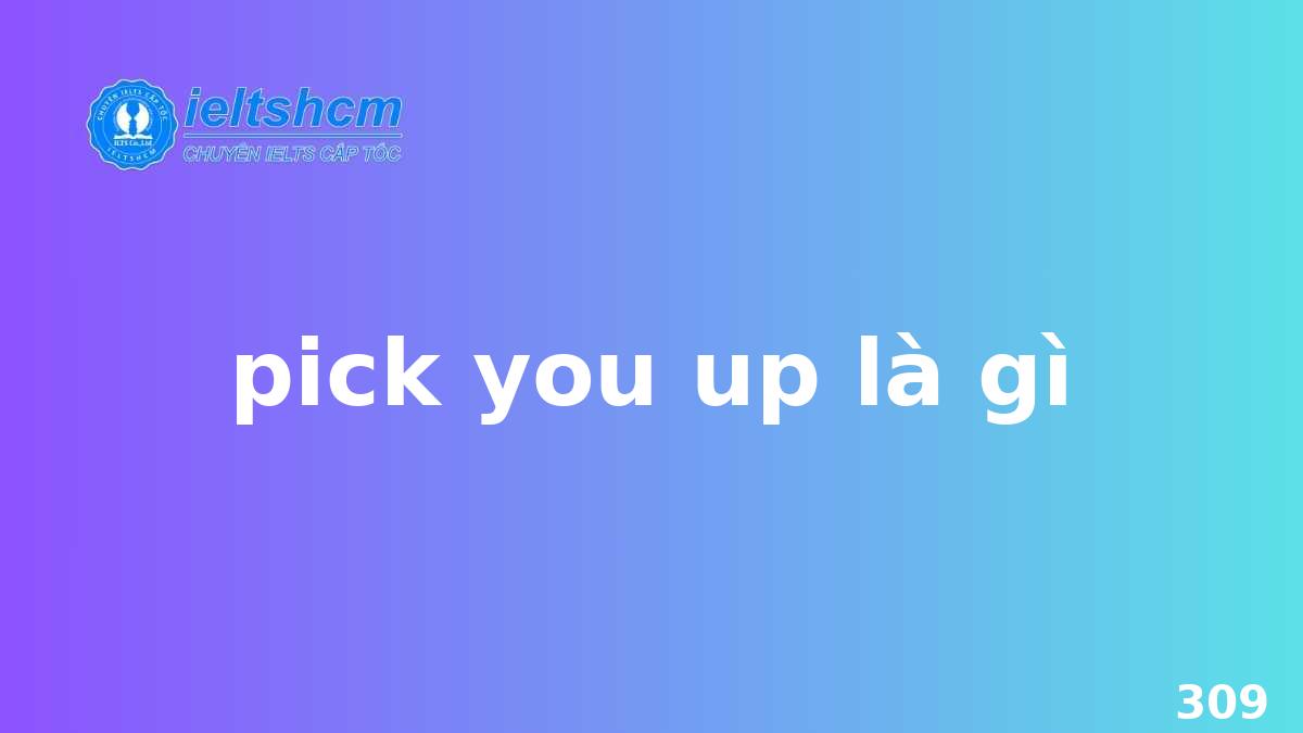 Pick You Up Nghĩa Là Gì? Gallery 1
