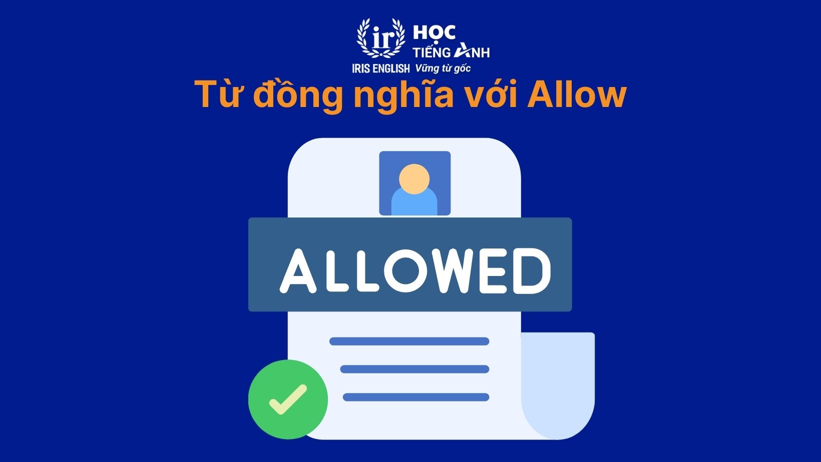 Danh từ của Allow Gallery 1