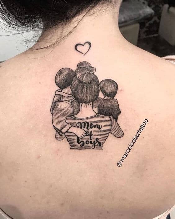 Hình Xăm Mẹ Bồng Con Đẹp Nhất Gallery 1