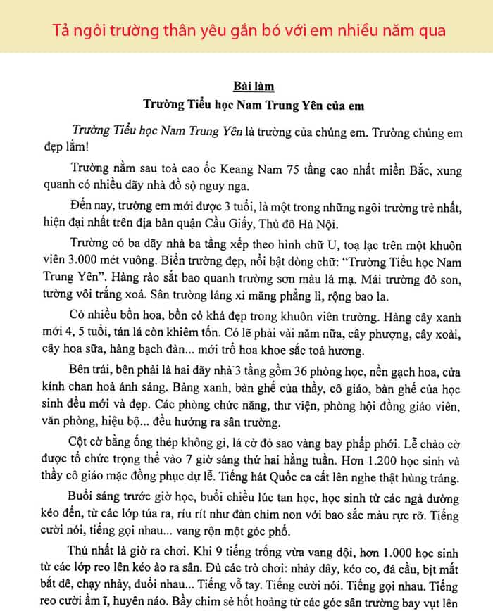 Tả ngôi trường của em Gallery 2