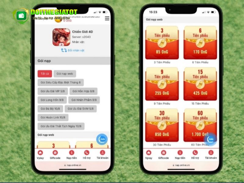 Nạp Thẻ Chiến Giới 4D Gallery 1