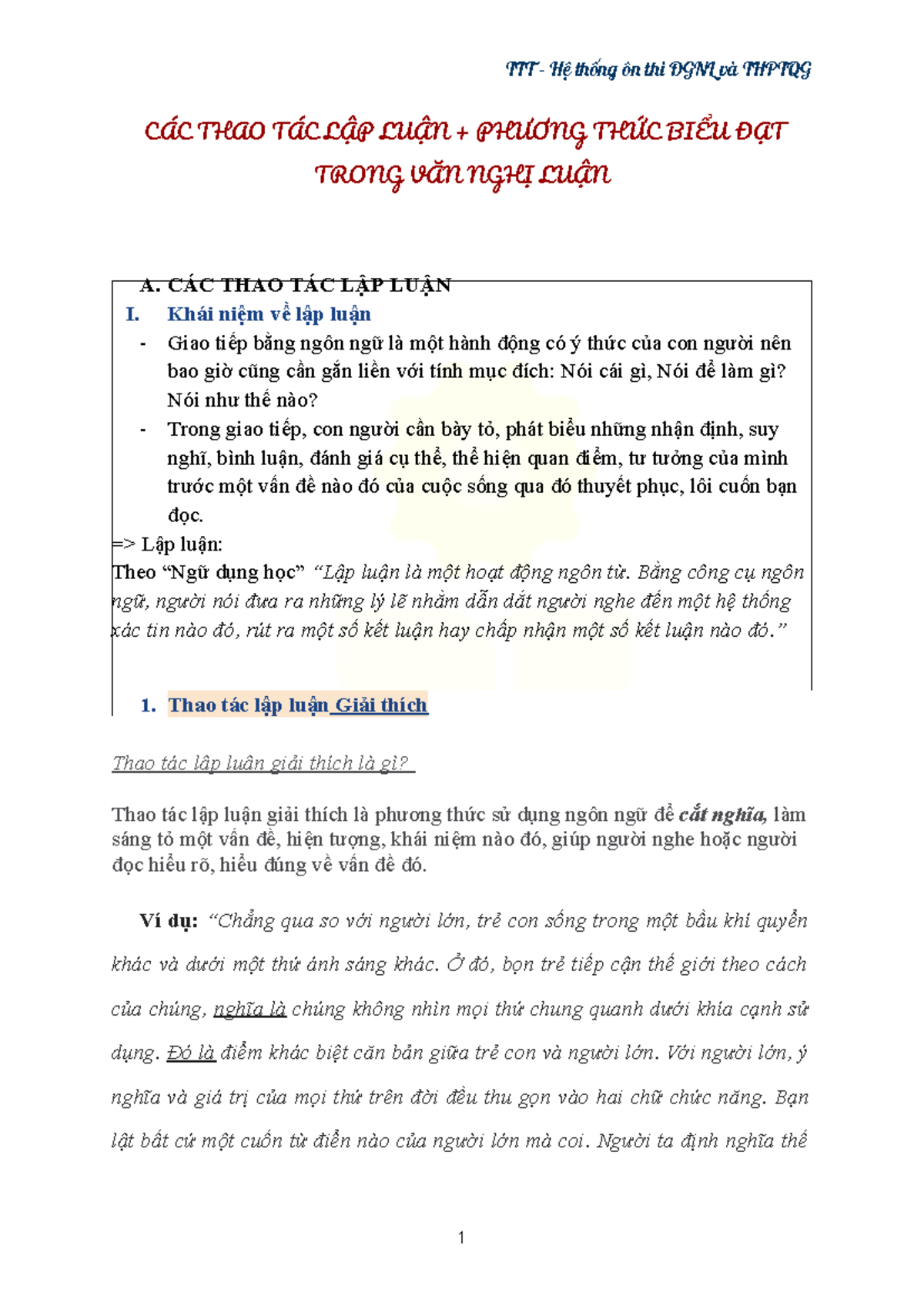 Có Những Thao Tác Lập Luận Nào? Gallery 2