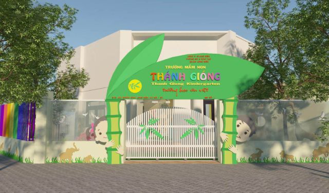 Mẫu Cổng Trường Mầm Non Đẹp Gallery 1