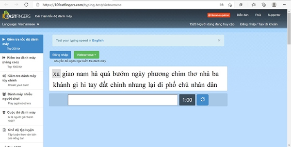 Kiểm Tra Gõ 10 Ngón Online: Nhanh Chóng & Chính Xác Gallery 1