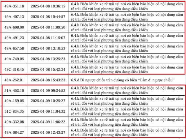 Rẽ trái sai quy định phạt bao nhiêu? Gallery 1
