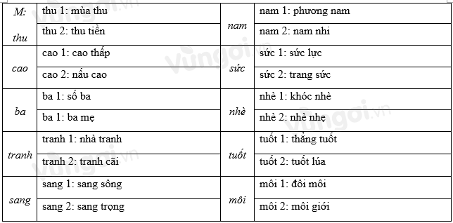 Từ đồng âm với từ "đồng" Gallery 1