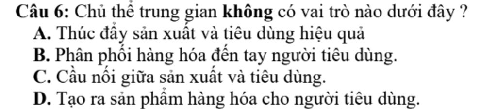 Trung gian không có vai trò nào dưới đây Gallery 1
