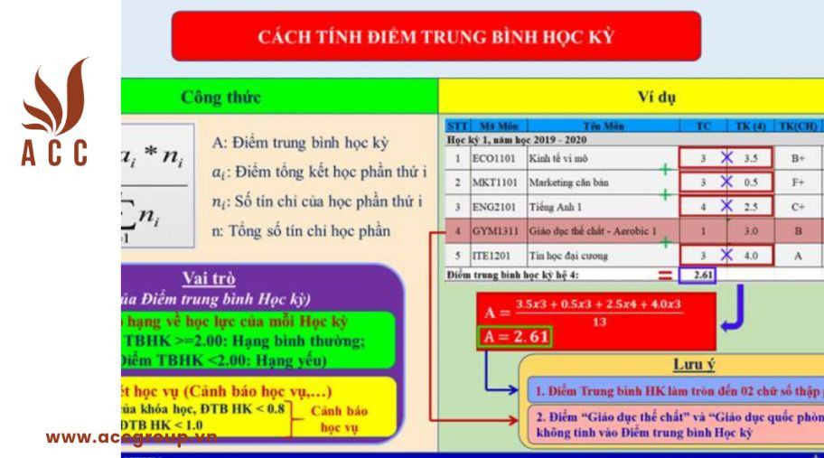 Cách Tính Điểm Trung Bình Chung Tích Lũy Gallery 2