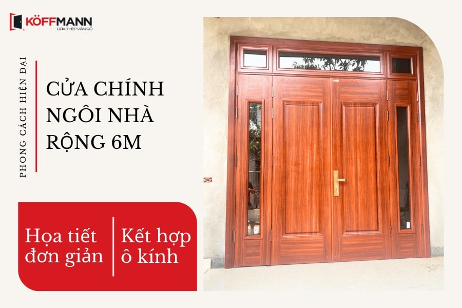 Nhà rộng 6m thì cửa chính rộng bao nhiêu? Gallery 1