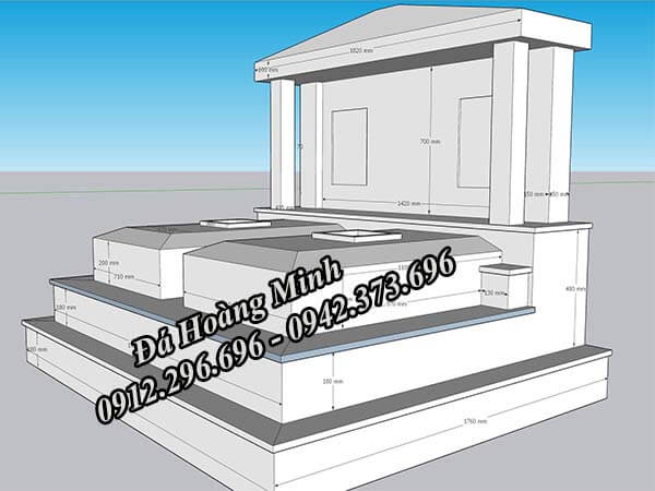 Kích thước mộ đôi chuẩn Gallery 1