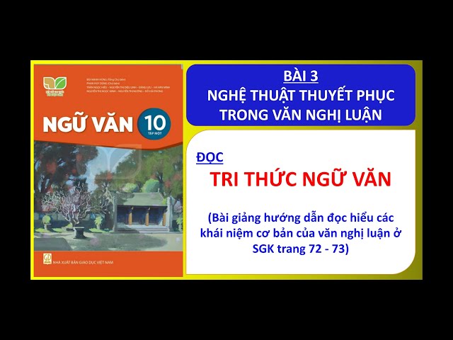 Nghệ thuật thuyết phục trong văn nghị luận Gallery 1