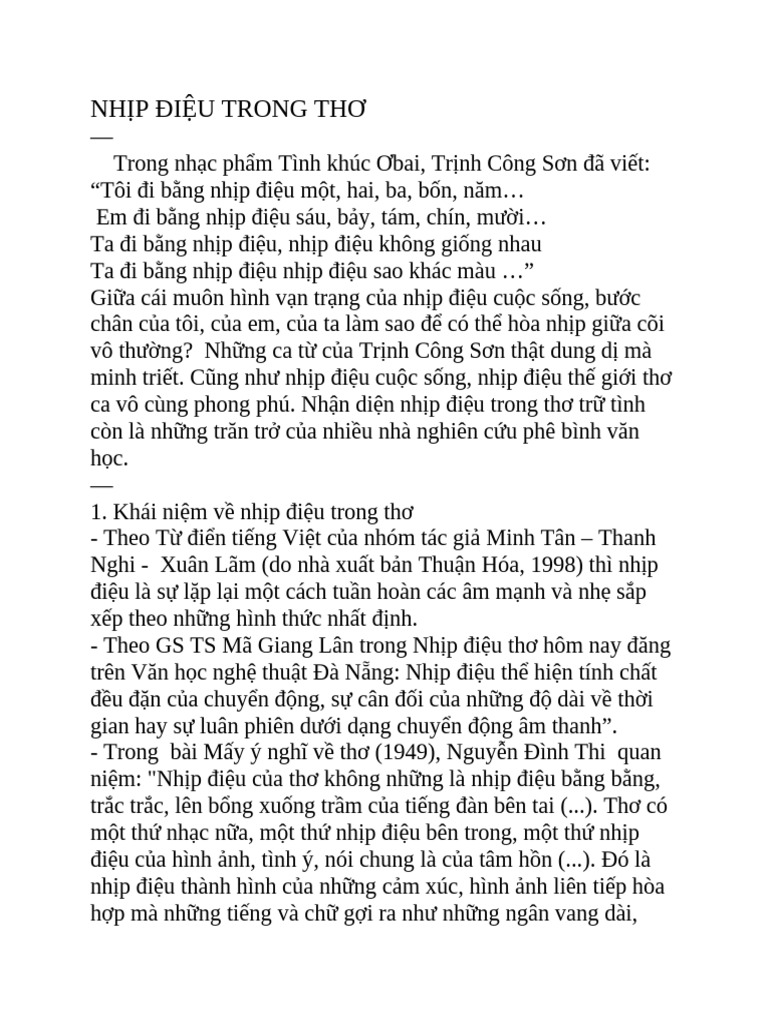Nhịp điệu trong thơ là gì? Gallery 1
