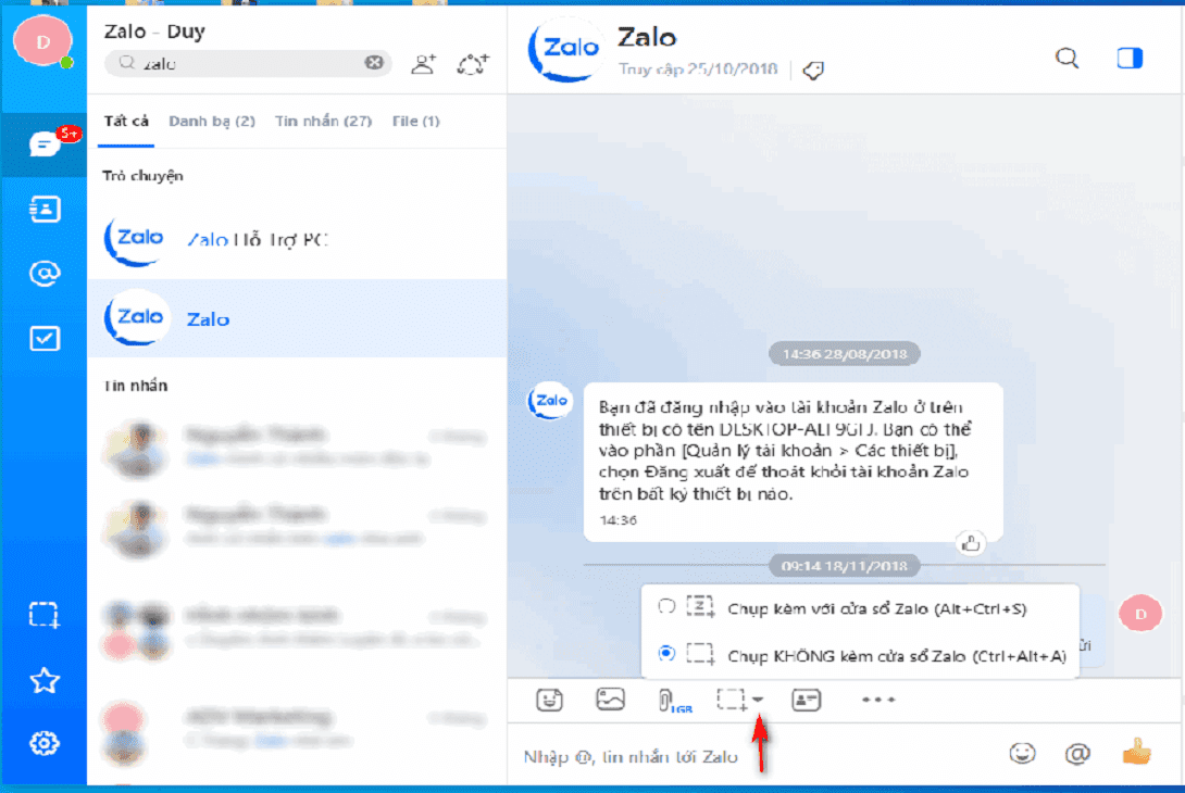 Cách Xuất Tin Nhắn Zalo Ra File Gallery 1