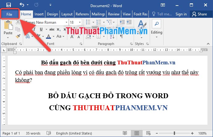 Cách bỏ dấu gạch đỏ trong Word Gallery 1