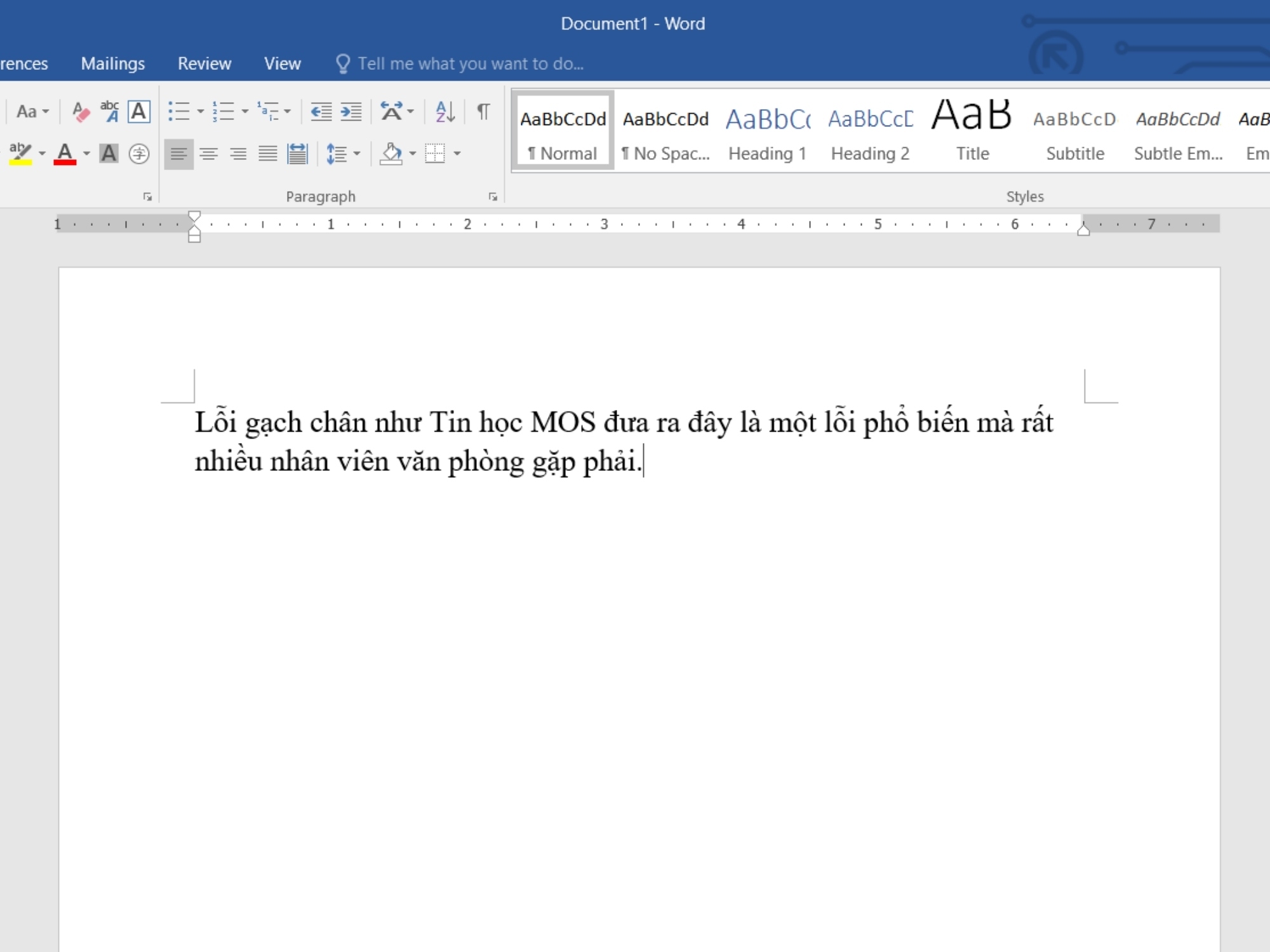 Tắt Gạch Chân Xanh Trong Word Gallery 2